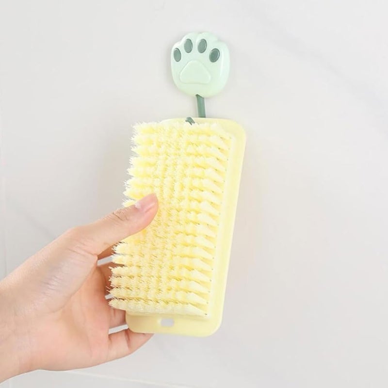 قطعتان من فرش التنظيف اليدوية ذات الشعيرات الناعمة لتنظيف الأحذية والملابس مع قبضة مريحة - Image 4